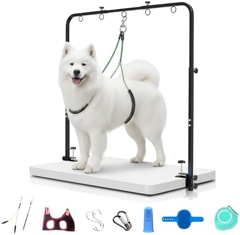 Dog Grooming Arm with Hammock – 42" Adjustable Dog Grooming Stand with Clamp - Image 2
