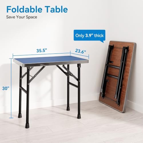 Dog Grooming Table with Arm Hammock & Nooses, 35.5" L×23.6" W x 30" H - Image 7