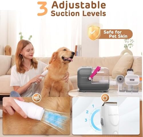 HEAPETS Dog Grooming Vacuum Kit - 3L Vacuum - Image 2