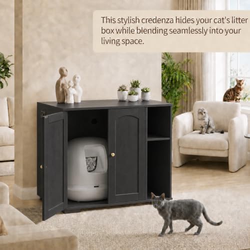 Garvee Cat Litter Box Enclosure, Large Cat House - Image 5