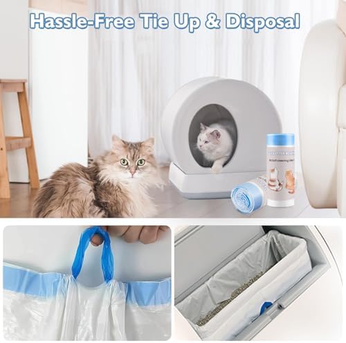 120 Count Self-Cleaning Cat Litter Box Liners Compatible - Image 6