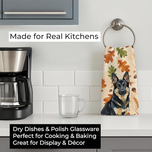 Caroline's Treasures German Shepherd Dogs Kitchen Towel 15x25 in - Image 3