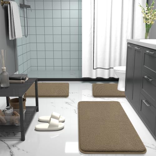 OLANLY Memory Foam Bathroom Runner Rugs 40x24, Absorbent Long Bath Mat - Image 7