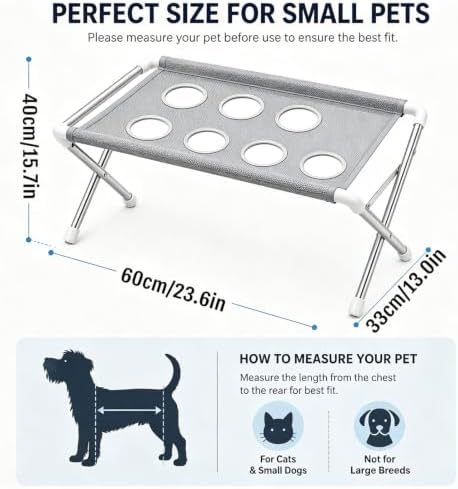 Dog Grooming Hammock, Foldable Pet Grooming Stand - Image 2