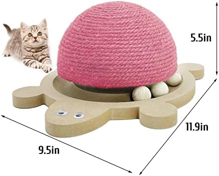 Fhiny Cats Scratching Ball, Natural Sisal Scratching Toy - Image 5