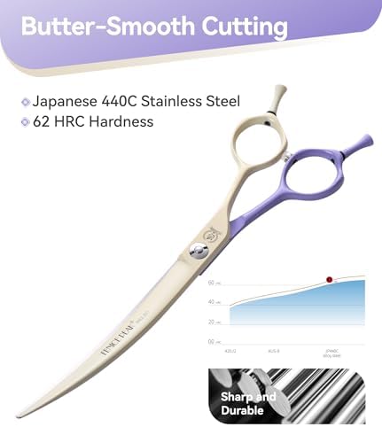 Curved Dog Grooming Scissors - Image 2