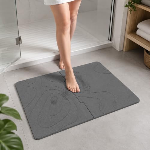 30*20 Stone Bath Mat Diatomaceous Earth Shower Mat by Farest
