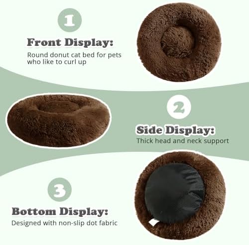 JOLLYVOGUE Dog & Cat Bed, Calming Anti-Anxiety Pet Bed - Image 4