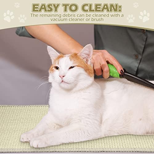 Riakrum 2 Pack Large Cat Scratch Pad Sisal Mat 32 x 16 Inches - Image 6