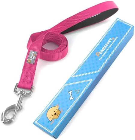6 FT Reflective Dog Leash for Medium Dogs, Hot Pink - Image 5