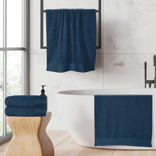 GLAMBURG Ultra Soft 4 Pack Oversized Bath Towel Set 27x54 inches, 100% Cotton - Image 5