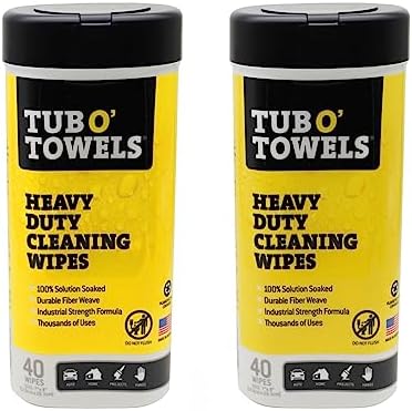 Tub O Towels Heavy-Duty Multi-Surface Cleaning Wipes, 7 X 8 Inch by TubOTowels
