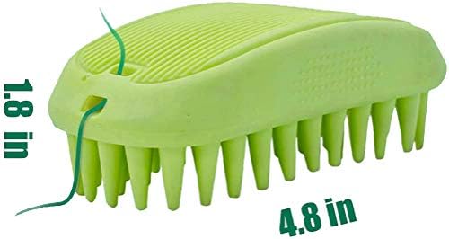 Pet Silicone Shampoo Brush for Long & Short Hair Medium Large Pets Dogs Cats - Image 2