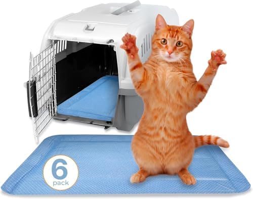 Pet Carrier Pad Insert 6 Pack, Disposable, 19.5 x 12.5 in, by Skywin