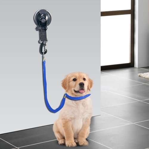 Dog Bath Tether- Industrial Strength Suction Cup, Adjustable Nylon Grooming - Image 5