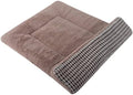 Reversible Dog Bed Mat with Plush and Corn Velvet, Soft Warm Pet Cushion by Vetasac