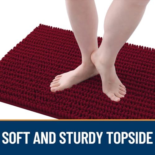 OLANLY Dog Door Mat for Muddy Paws 24x16, Ultra-Absorbent Chenille Mud Mat - Image 3