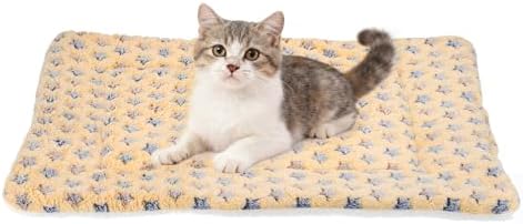Dog Cat Bed Mat, Soft Coral Fleece Pet Cushion Pad by Unknown