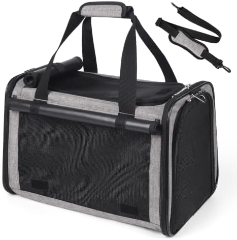 YUDODO 25lbs Cat Carrier Lightproof Soft Sided Pet Carrier by YUDODO