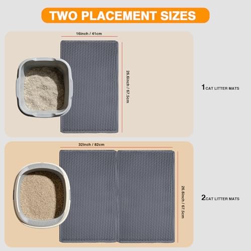 Cat Litter Mats 26.6" x 16", Litter Box Mats - Image 3