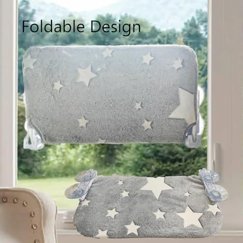 Foldable Cat Hammock for Window Glow in The Dark Cordless Cat Window Perch for - Image 4