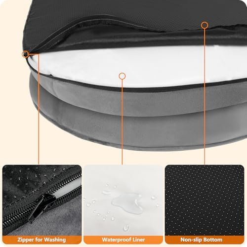 Dwanton Orthopedic Waterproof Medium Dog Bed Sofa, Gel Memory Foam - Image 6