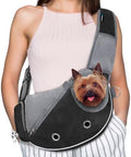 PetAmi Small Dog Sling Carrier, Puppy Cat Hands-Free Purse, 10 lb by PetAmi