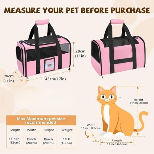 Cat Carriers Soft-Sided Cat Carrier Soft, Breathable Pet Bag - Image 3