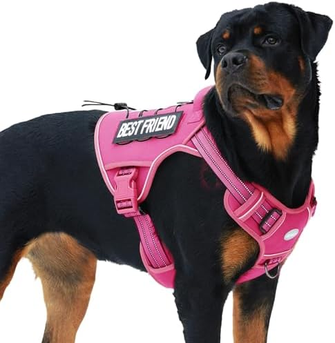 AUROTH Tactical Dog Harness for Large Dogs, Heavy Duty No Pull Pet Vest by AurothPets