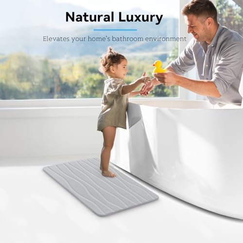 Bath Stone Mat, Fast-Absorbing, and Non-Slip Bathroom Mat, Inspired - Image 3