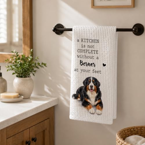 Bernese Mountain Dog Kitchen Towel, Funny Dog Lover Gift - Image 6