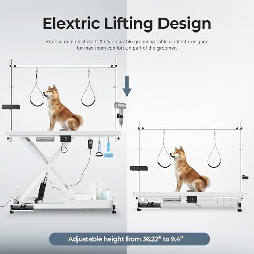 50" Electric Dog Grooming Table 9"- 37" Height Adjustable Heavy Duty - Image 4
