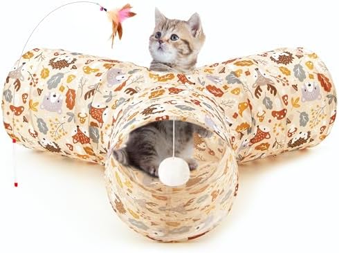Tempcore Cat Tunnel, 3-Way Collapsible Toy by Tempcore