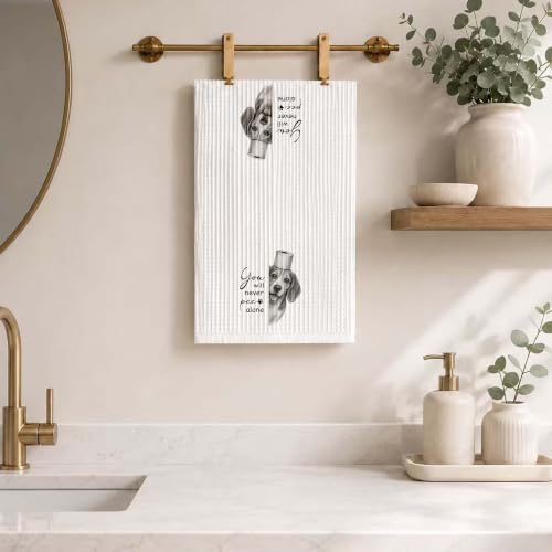 Funny Beagle Bathroom Hand Towel, Dog Lover Gifts-A04 - Image 5