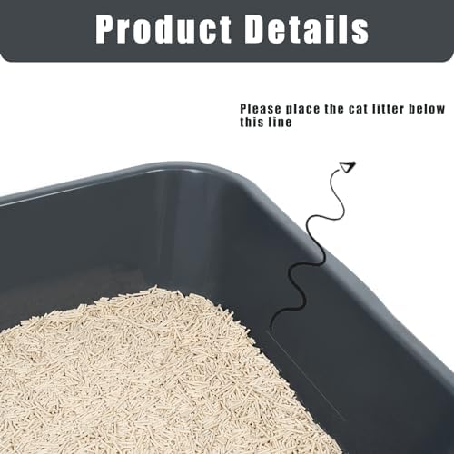 Extra Large Low Entry ABS Cat Litter Box, 1 Pack - Image 4