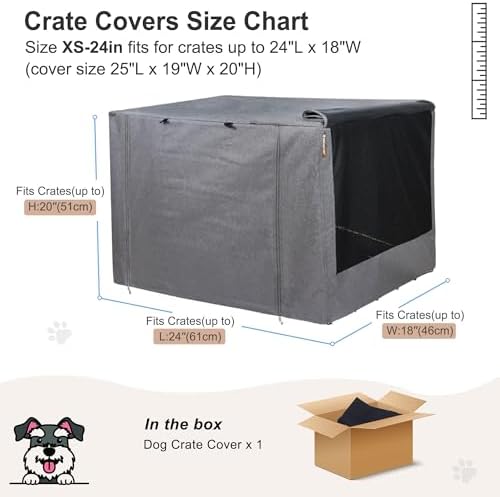 HiCaptain 24-Inch Dog Crate Cover - Image 6