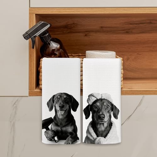 Dog Kitchen Towels Decor Set of 2 - Image 3