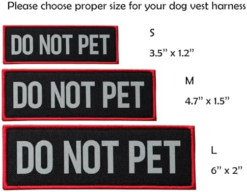 2 Pcs Reflective Do Not Pet Patch Set - Image 4