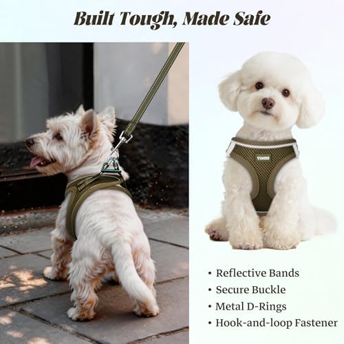 No Pull Dog Puppy Harness and Leash Set Reflective Mesh Vest Small - Image 5