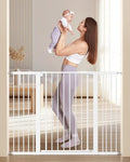 keny 36" Extra Tall Baby Gate for Stairs, Auto Close Dog Gate for Doorways by keny