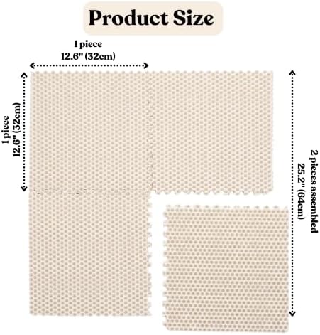 LitterGrid Cat Litter Mat 25.2" x 25.2" 4-Pack - Image 2