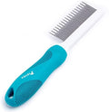 Pet Comb, Long & Short Stainless Steel Teeth Grooming Comb by PIEPEA