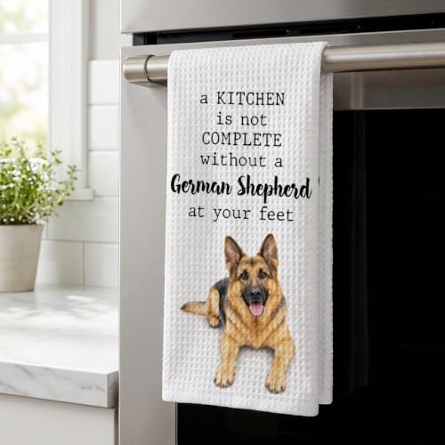 German Shepherd Kitchen Towel, Funny Dog Lover Kitchen Decor - Image 3
