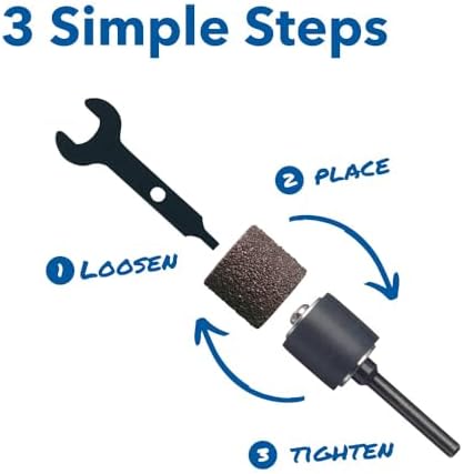 Dremel 770B-01 1/4 in. 60, 120 & 240 Grit Sanding Band Variety Kit - Image 4