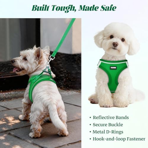 No Pull Dog Puppy Harness and Leash Set Reflective Mesh Vest Small - Image 5
