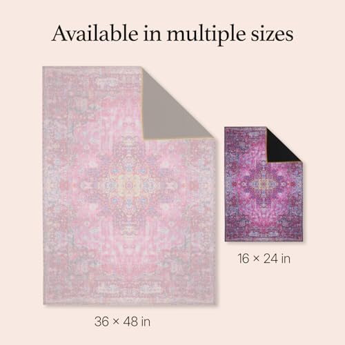 Lovewag Cat Litter Mat, Litter Box Mat, Mystic Fuchsia, 2 Pack - Image 3
