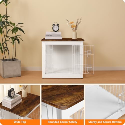 DWANTON 27" Dog Crate Furniture, Dog Kennel Indoor, - Image 6