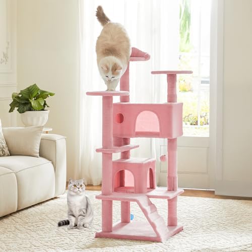 54 Inch Cat Tree Tower with Sisal Scratching Post - Image 2