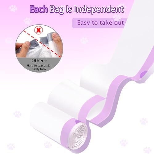 Elzrghs 100 Pack Drawstring Cat Litter Box Liners Compatible - Image 3