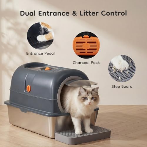 OLIXIS Stainless Steel Litter Box - Image 3